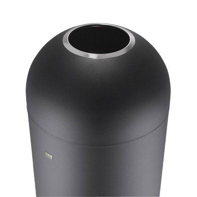 Eternal Black Stainless Steel 56L Open Top Trash Can