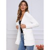 INSPIRE CHIC Women's Casual V Neck Long Sleeve Button Down with Pockets Cardigans - 4 of 4