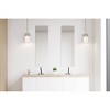 EGLO Ciara Springs Mini Pendant Silver/White: Modern Glass Ceiling Fixture, ETL Listed, 60W E26 - 3 of 4