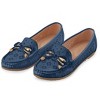 Collections Etc Lazer Cut & Bow Trim Shoes - 2 of 4