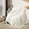 White Warm Blanket with Breathable and Soft for Couch and Bed - 3 of 4