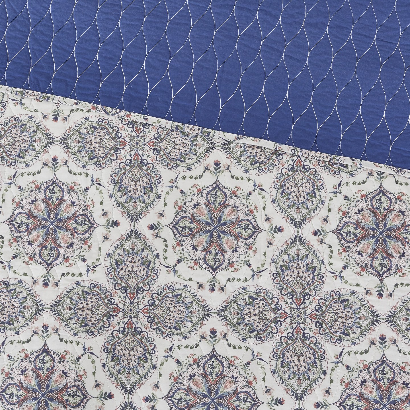 Комплект с покрывалом Modern Threads Soren 2-Piece Reversible Cotton Floral Quilt Set, цвет: С принтом — фото 5