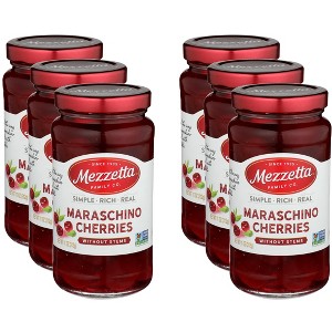 Mezzetta Cherries Maraschino Without Stems - Pack of 6 - 11 Oz - 1 of 2