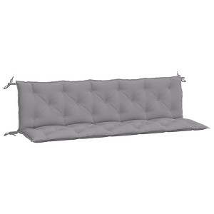 vidaXL Garden Bench Cushions 2pcs - Gray, Oxford Fabric, 70.9"x19.7"x2.8", Non-Slip Design, Indoor/Outdoor Use - 1 of 4