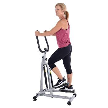 Stamina SpaceMate Folding Stepper - Smart Workout App, No Subscription Required - Adjustable Hydraulic Resistance - LCD Fitness Monitor - Compact
