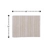 Knightsbridge Luscious Textured Striped All Season Soft Plush Cotton Reversible & Soft Bath Rug, Ivory - 2 of 3