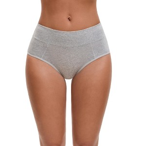 Allegra K Women's High Waist Available in Plus Size Tummy Control Briefs - 1 of 4