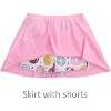 Girls Rash Guard Swimsuit Set Long Sleeve 2 Pieces Bathing Suit Swimming Skirt with Shorts 4-13Y - 3 of 3