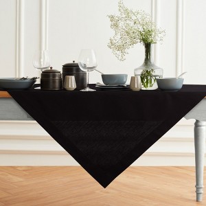 Solino Home Cotton and Linen Plain Table Throw | Dru - 1 of 4
