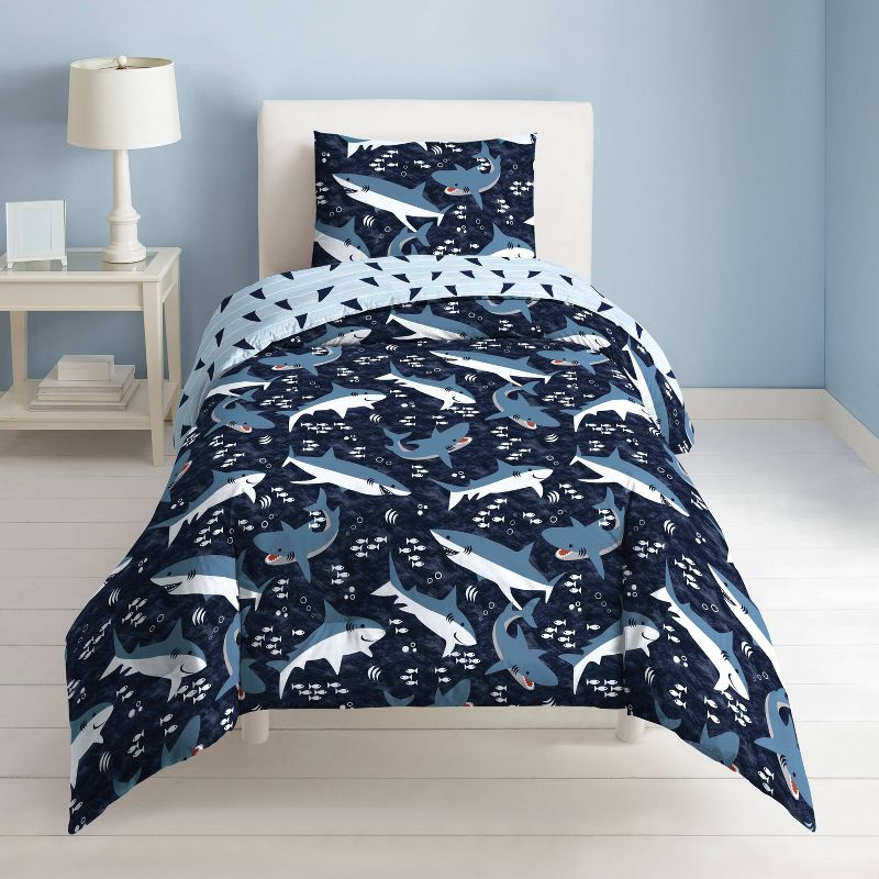 Sharks Mini Comforter Set - Dream Factory, 6 of 9