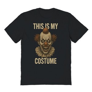 Rerun Island Men This Is My Costume Evil Clown Short Sleeve Graphic Cotton T-Shirt - 1 of 4