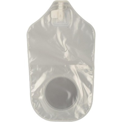 Natura SUR-FIT Urostomy Pouch With Accuseal Tap, Transparent, Standard, W/1-Sided Comfort Panel, 2 3/4", Item # 401546, Box of 10