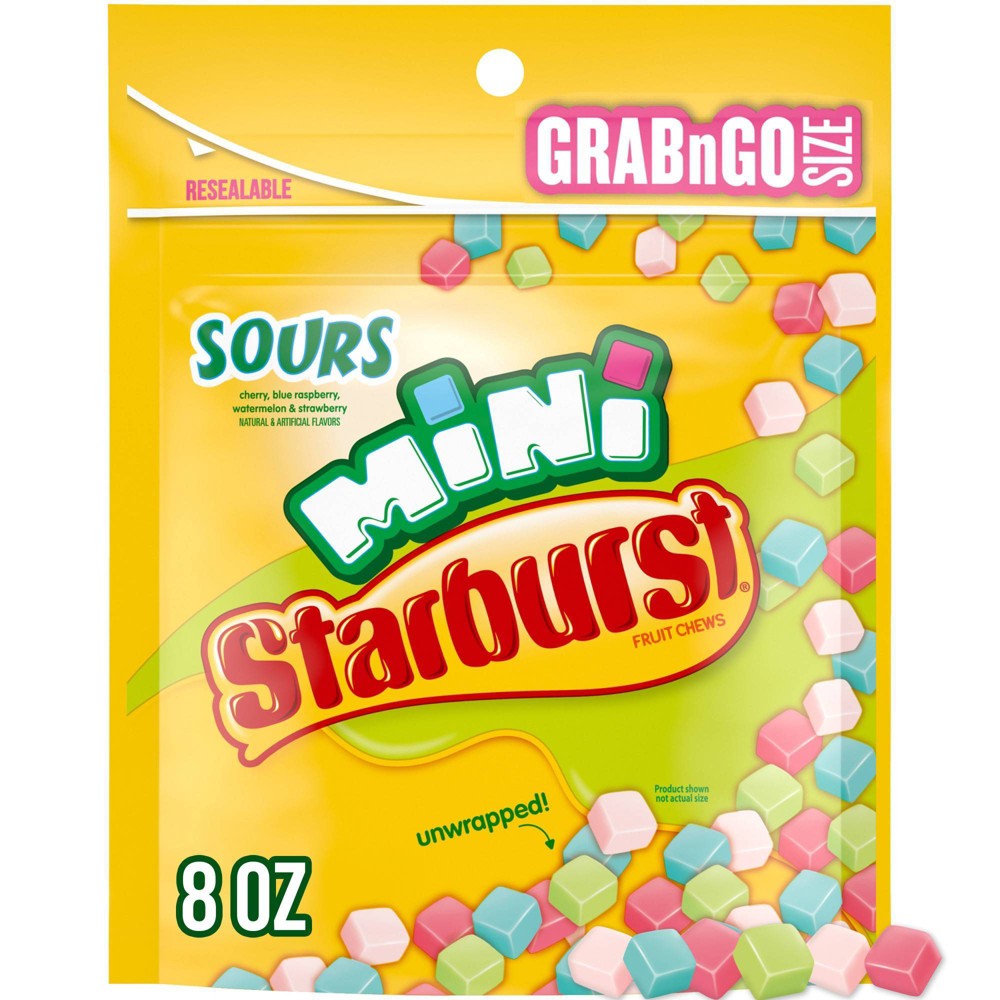 UPC 022000020680 product image for Starburst Sour Chewy Mini Grab N Go Candy - 8oz | upcitemdb.com
