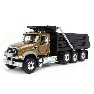 First Gear 1/34 Gold & Black Mack Granite MP Engine Series Dump Truck  10-4244