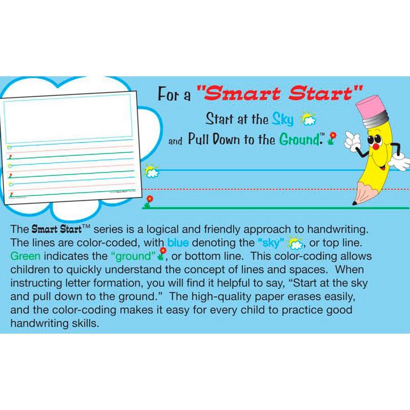Teacher Created Resources Smart Start Story Paper, Grade K to 1, 1 Inch Rule, 11 x 8-1/2 Inches, 40 Sheets, 3 of 4
