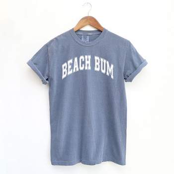 Simply Sage Market Women's Varsity Beach Bum Short Sleeve Garment Dyed Tee