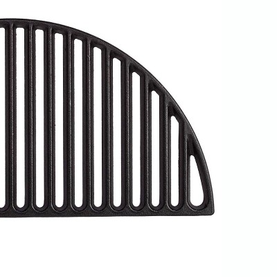 Kamado Joe BJ-HCICG Big Joe Half Moon Cast Iron Grill Grate Cooking Rack, Black