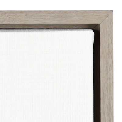 Gray Framed Black and White Tiger Canvas Print for Kids