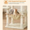 FEANDREA Cat Tree, Cat Tower for Indoor Cats, 56.3-Inch Cat Condo with Scratching Posts, Hammock, Plush Perch - 4 of 4