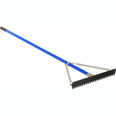 Bon Tool 12-223 Base Rake - 24-inch - 6 Foot Snap Handle