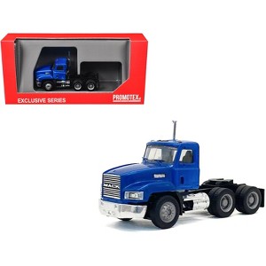 Mack 603 Short Day Cab Blue Metallic 1/87 (HO) Plastic Model Car by Promotex - 1 of 3