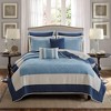 ChicFurnit Bedding Set Traditional Quilted Set with Euro Shams and Decorative Pillows for Elegant Home, Multicolored, 15.35"*17.72"*9.45" - 2 of 4