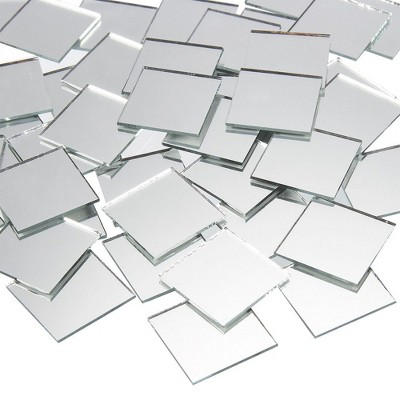 120 Pack Mini Craft Mirrors 1x1 Inches, Small Square Mirrors For Crafts