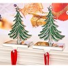 2pcs Christmas Stocking Holders for Fireplace Weighted Stocking Hooks Non-Skid and Sturdy Alloy Stocking Holders - 3 of 4