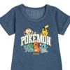 - Pokémon - Pokémon Athletic Logo Graphic Short Sleeve Fleece Dress - 2 of 4