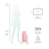 SEVOBAL Indoor Trash Cans Bedroom or Bathroom Automatic Touchless Infrared Motion Sensor Trash Can, 12L ABS Plastic Trashcan, Pink, 10.3"*7.8"*14.1" - 3 of 4