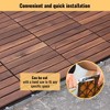 Dolonm 30 PCS Interlocking Deck Tiles Striped Pattern, 12" x 12" Square Acacia Hardwood Outdoor Flooring for Patio, Bancony - 4 of 4