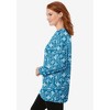 Woman Within Perfect Printed Long-Sleeve Crewneck Tunic - 4 of 4