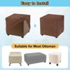 Unique Bargains Polyester Rectangular Stretchy Elastic Stool Cover - 4 of 4