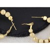 Anna-Kaci Boho Metal Flower Drop Dangle Earrings Layered Floral Petal Tassel Hoop Earring for Women - 3 of 4