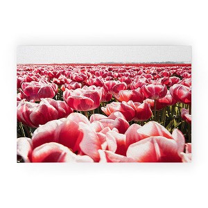 Henrike Schenk - Travel Photography Tulip Field In Holland Floral Welcome Mat - Deny Designs - 1 of 3