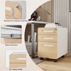 Anybear 3 Drawer Mobile File Cabinet Under Desk Office, 5 Wheel Design Anti-Tilting Cold Rolled Steel Waterproof Moisture-Proof - 3 of 4