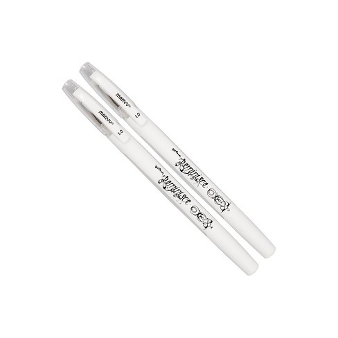 Marvy Uchida Gel Pens 0.7 mm White 2/Pack (65310824a) 65310824A