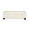 NicBex Ottoman Bench with Storage Modern Fabric Bench with Hinged Lid and Wooden Legs for Living Room, Bedroom, Entryway - 4 of 4