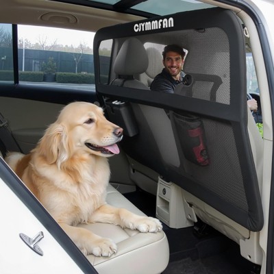 APRILSOUL Dog Barrier for Car Back Seat Cargo Area with Wider Coverage Dog Car Gate Divider for Backseat Trunk