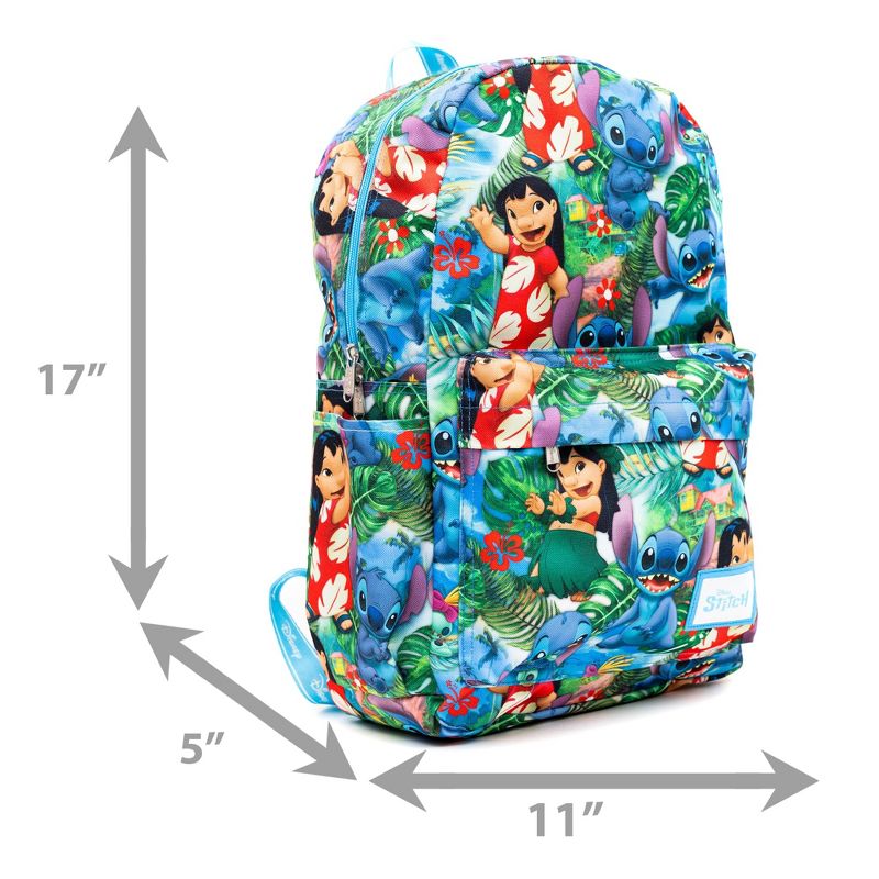 Wondapop Disney Lilo and Stitch 17" Full Size Nylon Backpack, 5 of 6