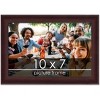 PosterPalooza | Photo Size Linear Brown Picture Frame - UV Acrylic, Foam Board Backing, Hanging Hardware - 2 of 4