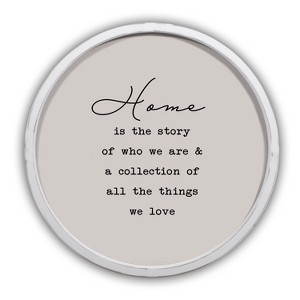 Creative Products Home is the Story 20 x 20 Round White Framed Print - 1 of 1