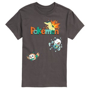 Men's - Pokémon - Cyndaquil, Oshawott, Rowlet Short Sleeve Graphic T-Shirt - 1 of 4