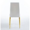 APRILSOUL37.4"Chair set of 4,GOLDEN COLOR LEG,WHITE SEAT - 3 of 4