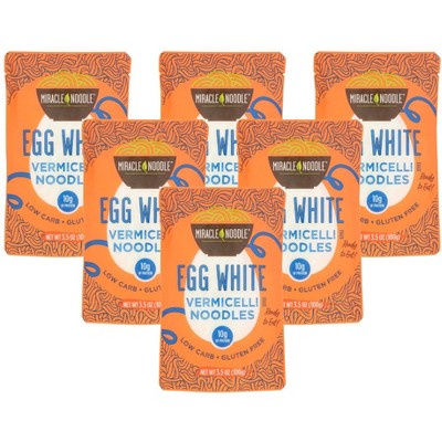 Miracle Noodle Egg White Vermicelli Noodles - Case of 6/3.5 oz