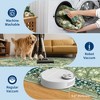2x6 FT Modern Washable Area Rug, Floral Throw Carpet with Non Slip Backing, Low Pile Stain Resistant Floor Cover for Living Room, Beige - 4 of 4