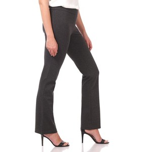 Rekucci Women's All Season Knit Secret Figure Bootcut Pants – Pull-On Comfort with Tummy Control - 1 of 4