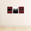 Big Dot of Happiness Lumberjack - Channel the Flannel - Buffalo Plaid Nursery Wall Art, Kids Room & Cabin Decor - 7.5 x 10 inches - Set of 3 Prints - 3 of 4