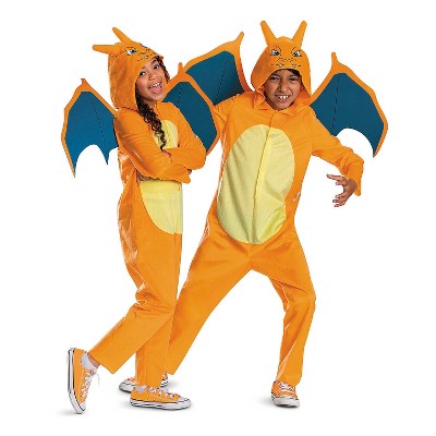 Pokémon Kids' Charizard Halloween Costume Jumpsuit - Orange - 7-8