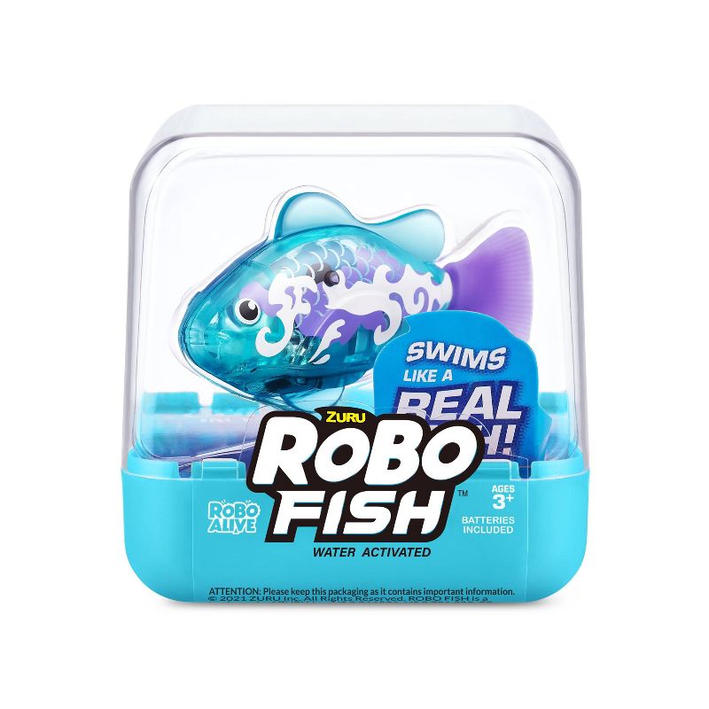 Robo Fish Series 3 Robotic Swimming Fish Pet Toy - Teal by ZURU, 1 of 9